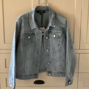 Joseph Ribkoff Sparkly Jean Jacket